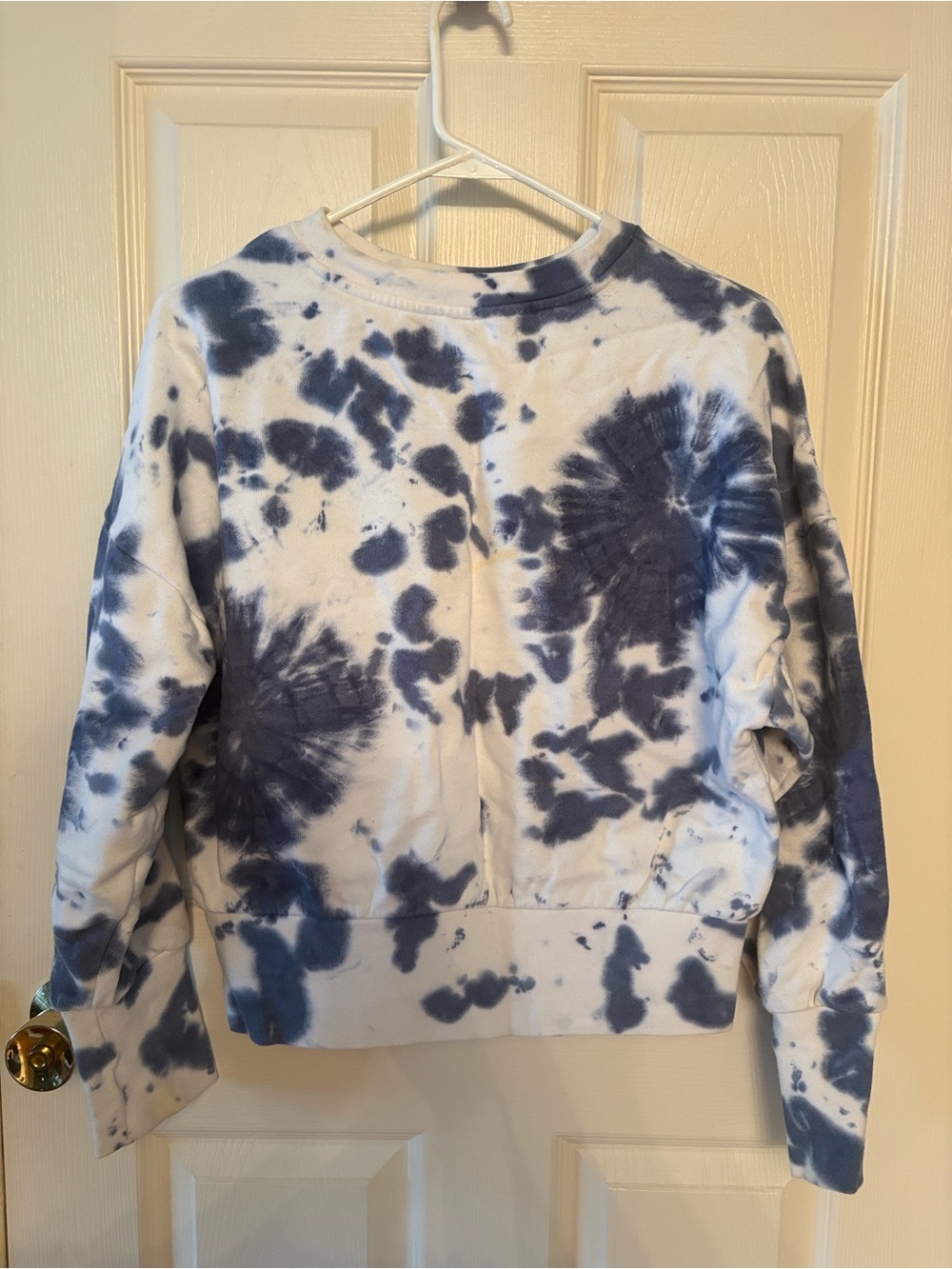 Old navy Blue and White Tie-Dye Crewneck Sweatshirt